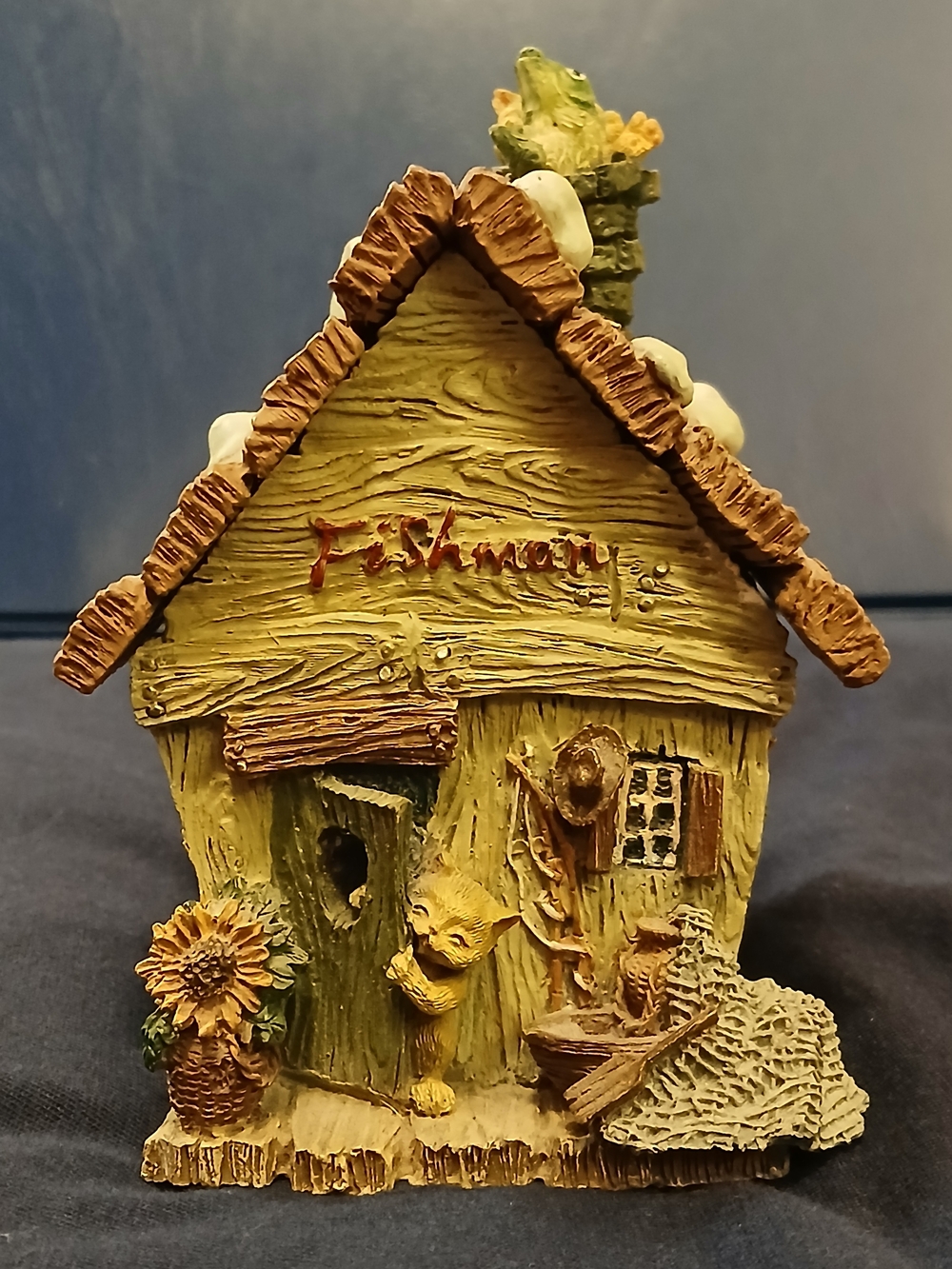 Beautiful Vintage Music Box Cottagecore With Cats And Fish